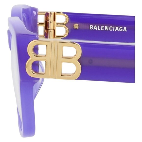 Balenciaga Womens Square/Rectangle Violet Gold Transparent Fashion Designer - Picture 4 of 4